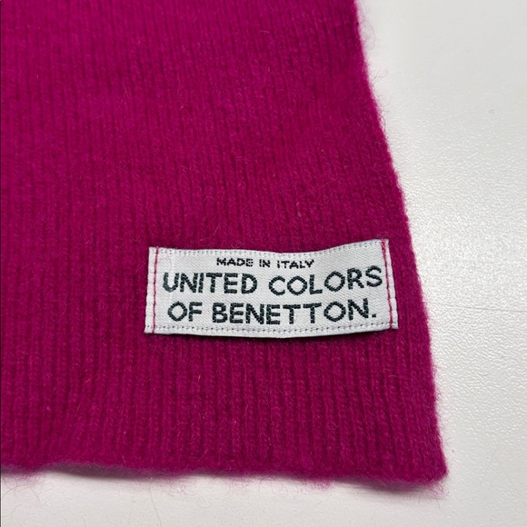 United Colours of Benetton wool / cashmere scarf - Picture 2 of 3